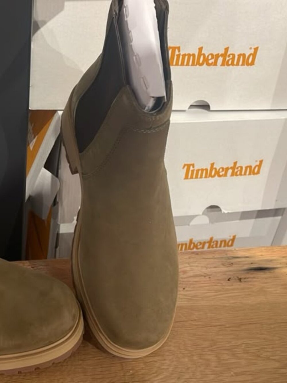 TIMBERLAND WOMEN'S CARNABY ROW MID CHELSEA BOOT OLIVE A2KC7-EO8 ALL SIZES - Picture 3 of 11